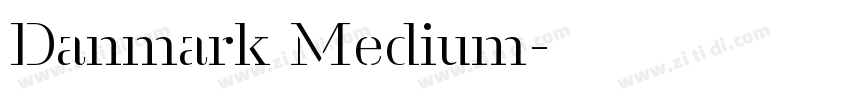 Danmark Medium字体转换